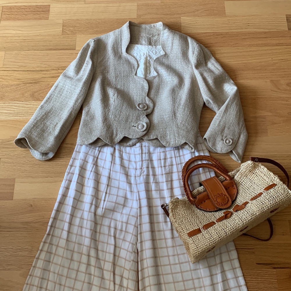 Anthropologie Cream Blazer